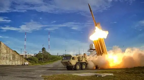 资料图:"萨德"防空导弹系统.