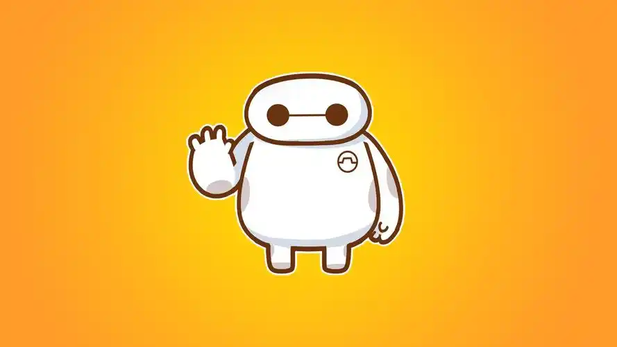 大白可爱风格更电脑桌面壁纸