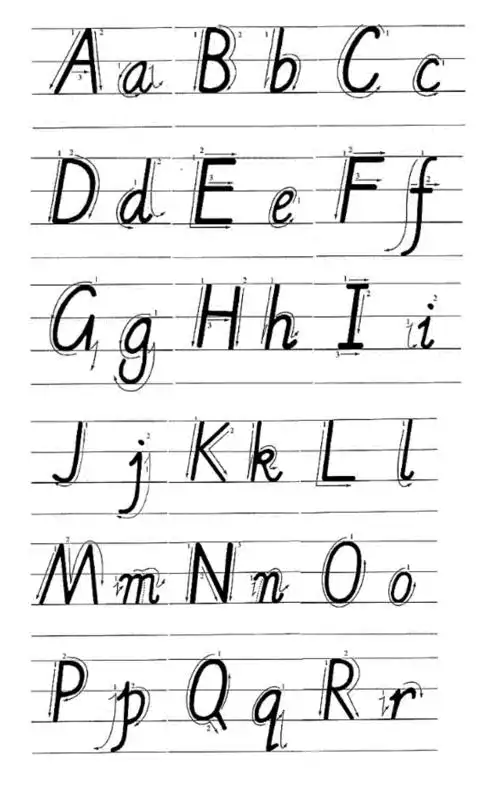 26个英文字母怎么写