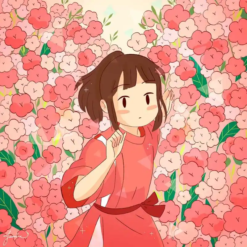 宫崎骏动漫插画头像充满治愈的简单生活… - 高清图片,堆糖,美图壁纸