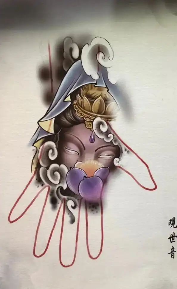 创作灵感 手背纹身图推荐#纹身刺青 #纹身手稿 #纹身图案 - 兑趑