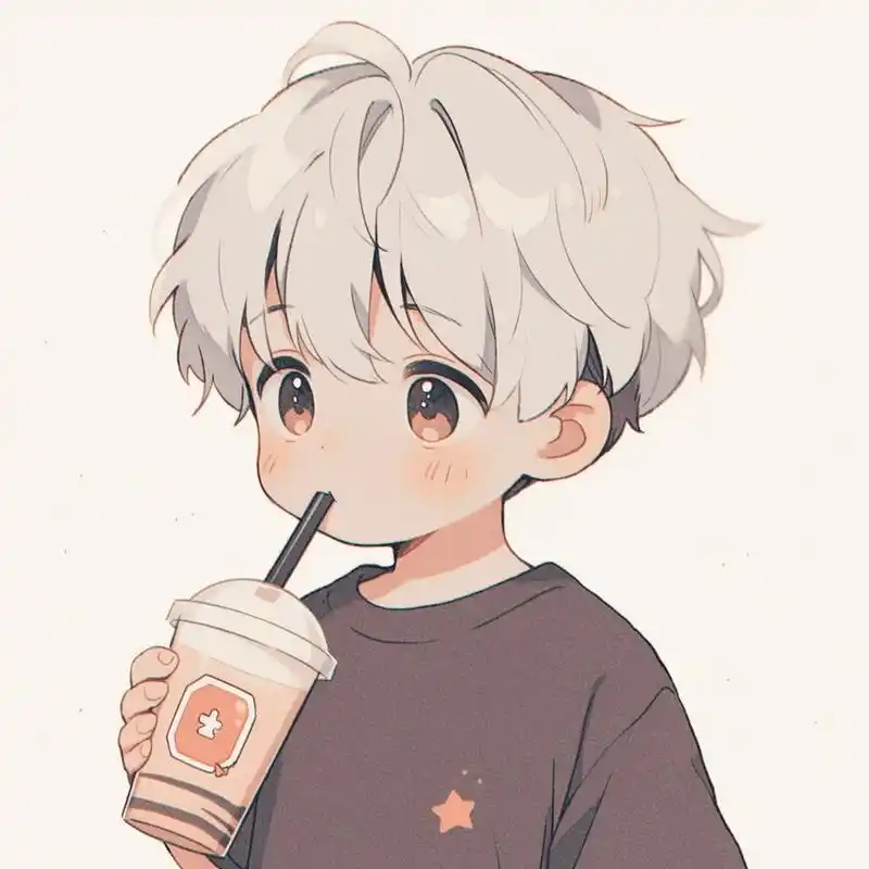 秋天的第一杯奶茶走起……喝奶茶的男生头像#男生头像 #治愈系 - 抖音
