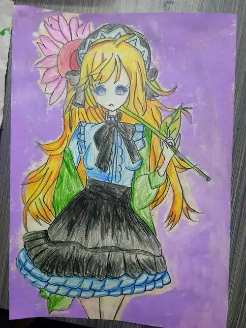 【一诺书画】龙泉西校四年级卡通作品:女孩