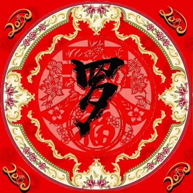 【编号b010】喜庆节日系列-微信头像,百家姓氏微信头像,名字壁纸