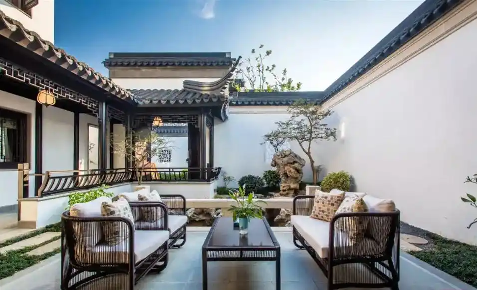 中式庭院浓浓的古风却不失雅致.#庭院设计 #园林景观工程 # - 抖音