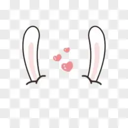 卡通兔子耳朵png装饰的兔子耳朵png兔子耳朵背景png粉红兔子耳朵头套