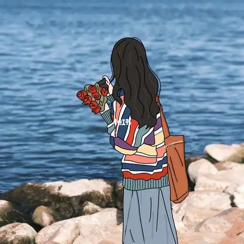 头像#女生头像#插画头像#头像#微信头像#头像约稿#手绘#氛围感#背影