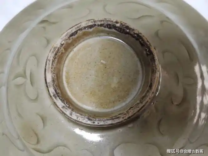 我的镇斋之宝50宋代耀州窑缠枝牡丹纹六花口折腰盘