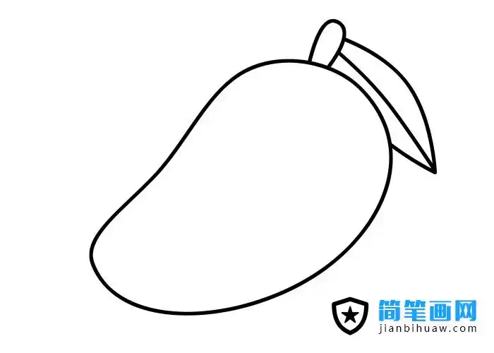 芒果简笔画图片 - 简笔画网