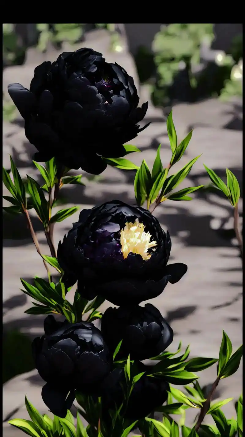 黑牡丹的花语是:无法磨灭的爱,象征着浓烈并执着的爱,黑牡丹的 - 抖音