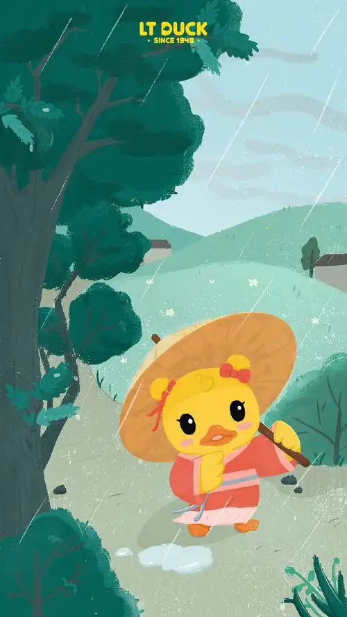 小黄鸭壁纸合辑|插画|商业插画|小黄鸭ltduck_原创作品-站酷zcool