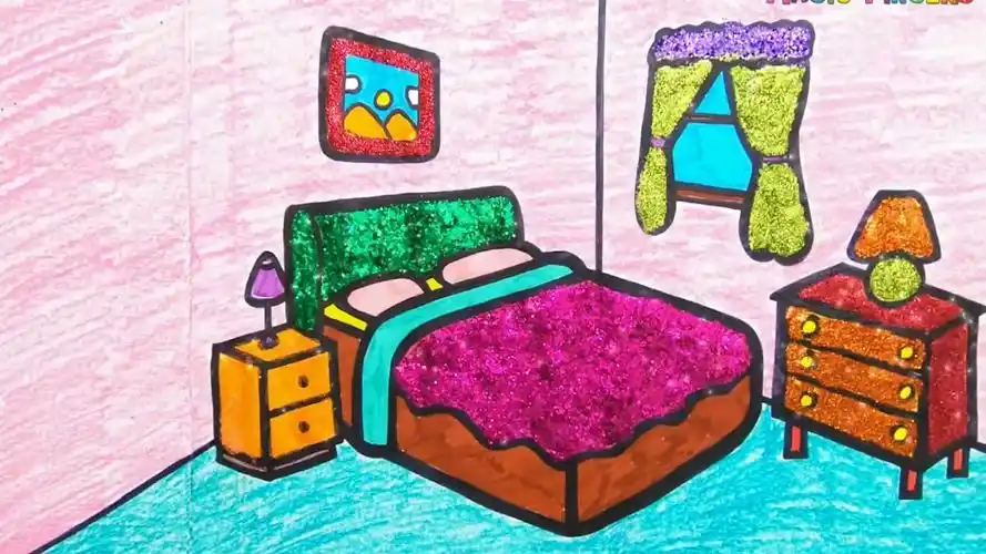 怎样画漂亮的卧室家具?