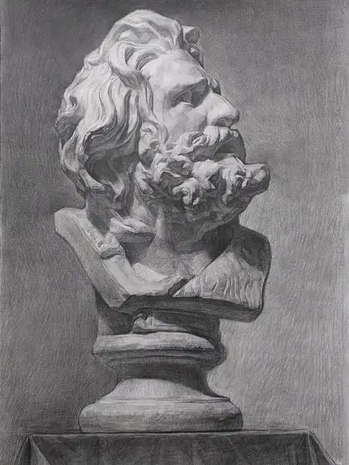 接受定制素描石膏像,4开2开#素描石膏像写生  #素描 #美术