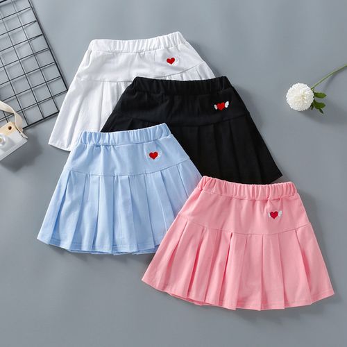 儿童子秋装女童新洋气薄款百褶裙