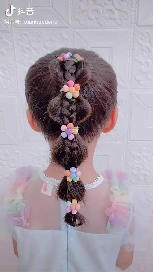 儿童编发马尾辫简单好看(10款简单时尚小女孩马尾辫发型)