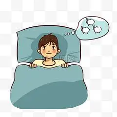 失眠睡不着男孩