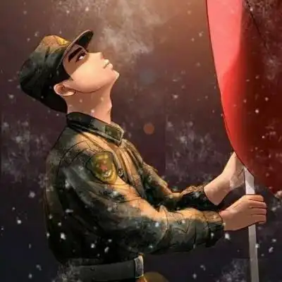 男生军人霸气十足头像