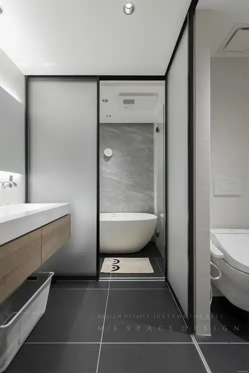 平简约三居卫生间案例图卫生间现代简约卫生间设计图片赏析