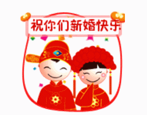新婚快乐结婚幸福爱情gif动图_动态图_表情包下载_soogif