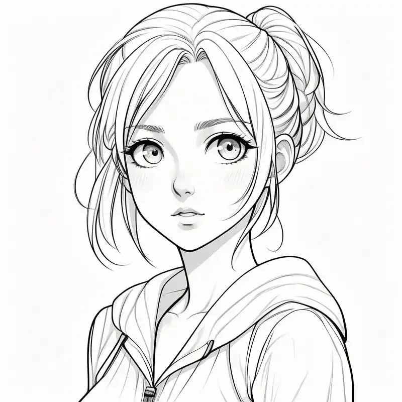 96好看又简单的女生漫画头像78