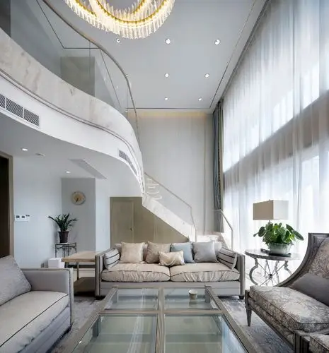 挑高客厅装修效果图