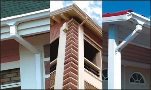 落水管安装规范落水管间距:女儿墙平屋面 18m,挑檐平屋面 24m,单层