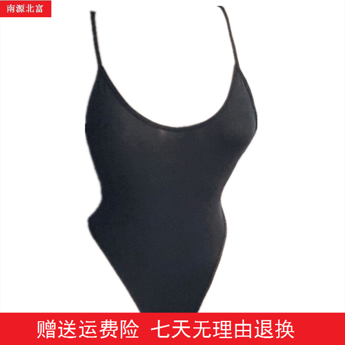 北富高开叉日本电影紧身衣湿身死库水泳装透明开档情趣连体泳衣 白色