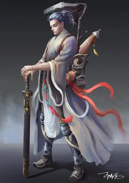 道士_弥鹿_mideer__插画师作品_涂鸦王国gracg.com