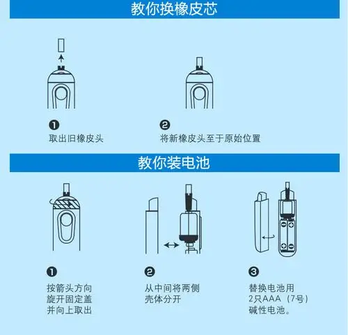 电动橡皮擦 素描画自动旋转橡皮擦 电动橡皮擦芯 配件 厂家直销