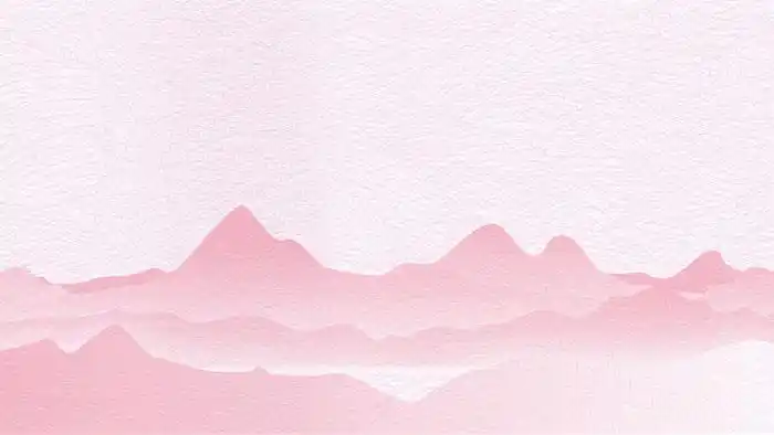 粉色唯美舞蹈女孩ppt背景图片