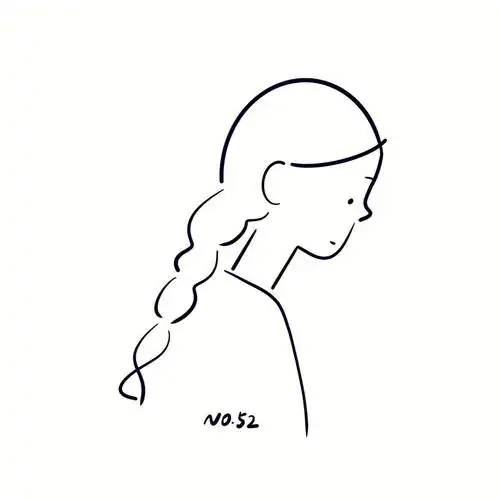 ins风极简手绘含步骤no52