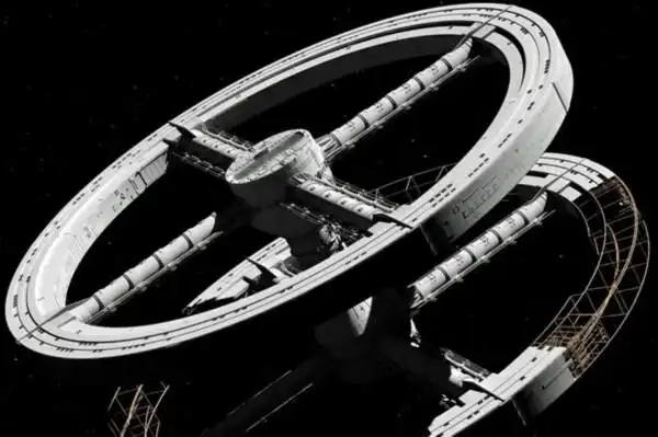 科幻大片中让我们的眼球为之一亮的宏伟空间站