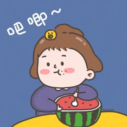 情侣头像可爱西瓜头像搞怪头像