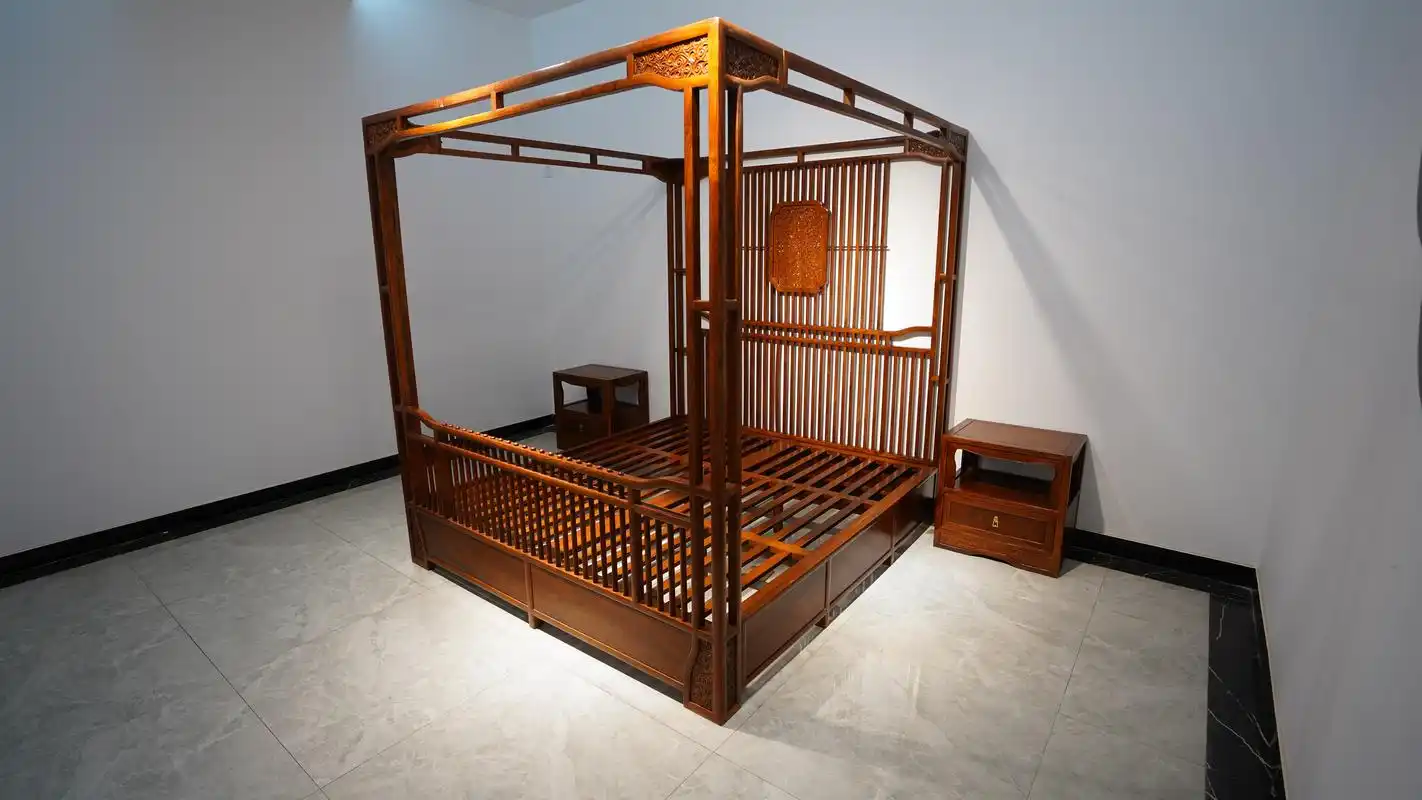 臻匠红木红木架子床原来是那么的美