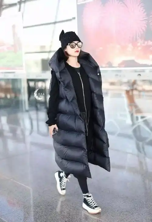 angelababy张嘉倪这羽绒服也太一言难尽了女明星能不能有点偶像包袱