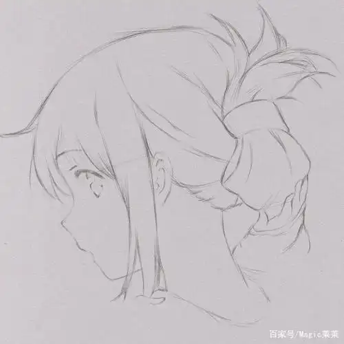 教你用铅笔手绘一张可爱的动漫女生 速写风格简单易学