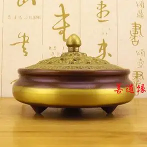 黄铜宣德炉檀香炉纯铜香炉摆件家居摆设纯铜熏香炉香薰炉盘香炉
