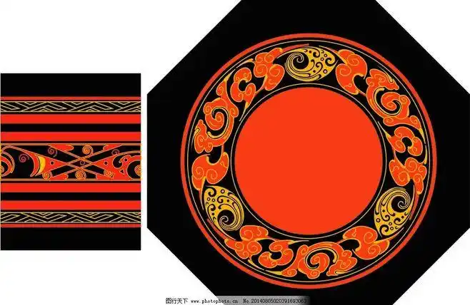 精美的汉代漆器图案