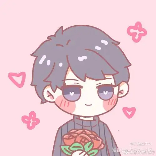 小言送花_恋与制作人李泽言q版绘画作品