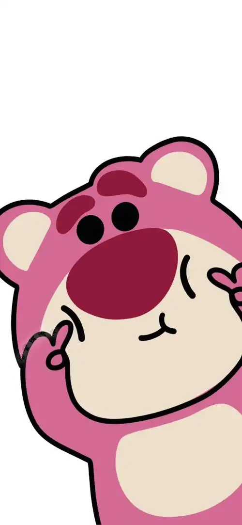 草莓熊壁纸背景套图 - 堆糖,美图壁纸兴趣社区