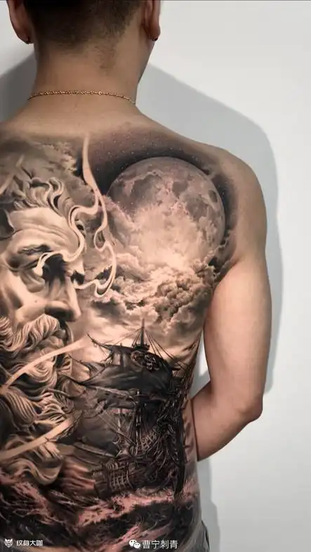 背部欧美写实纹身图案大全 - 纹身大咖