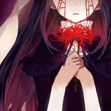 冷漠彼岸花女生头像古风