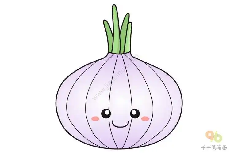 洋葱简笔画教程