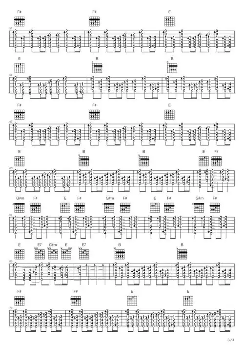 郑钧流星吉他谱