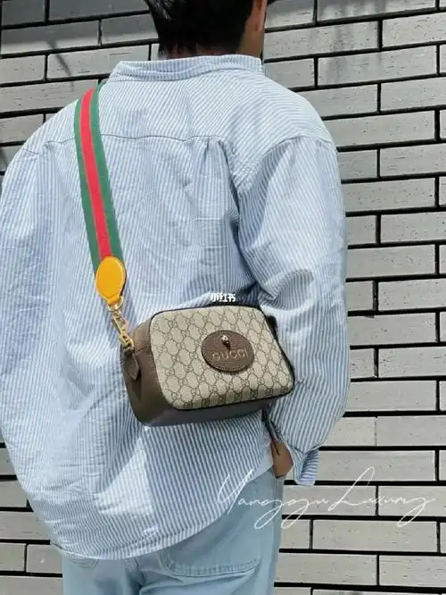 gucci古驰肖战同款斜挎虎头相机包香