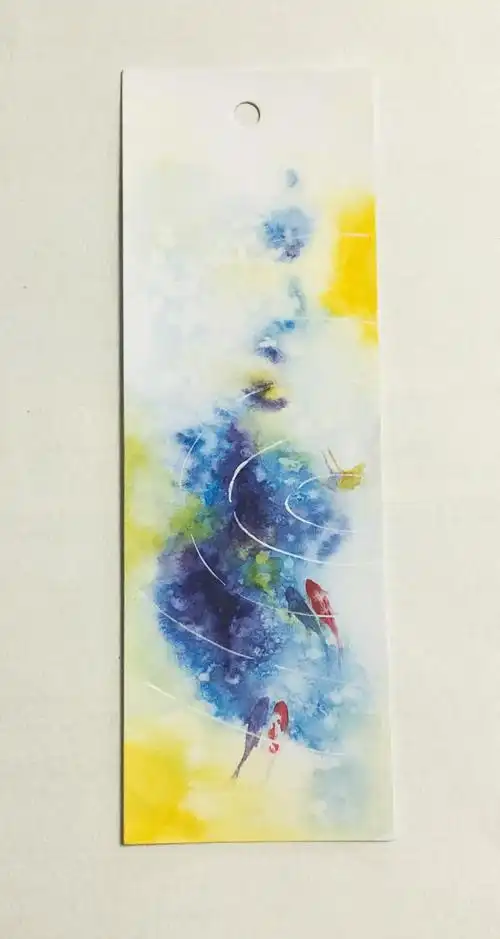 水彩书签_蔷微rose__插画师作品_涂鸦王国gracg.com