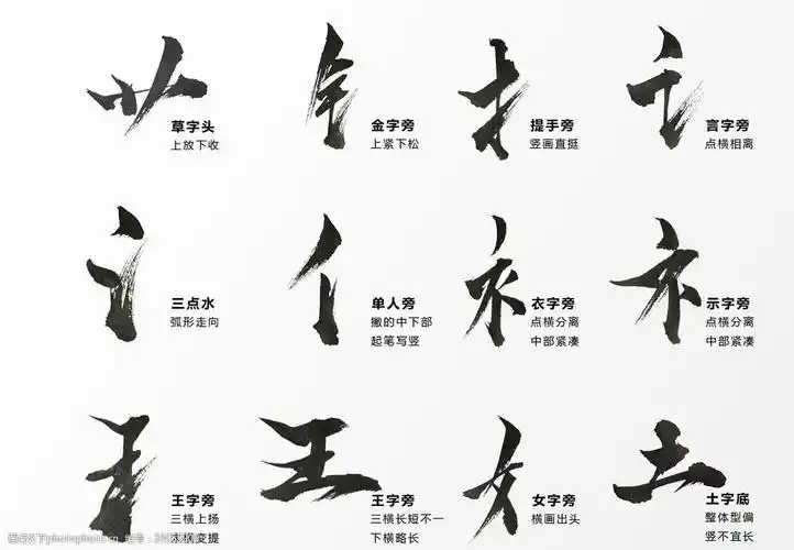 关键词:毛笔字 毛笔笔触 笔画 笔触 书法字体 设计 psd分层素材 300