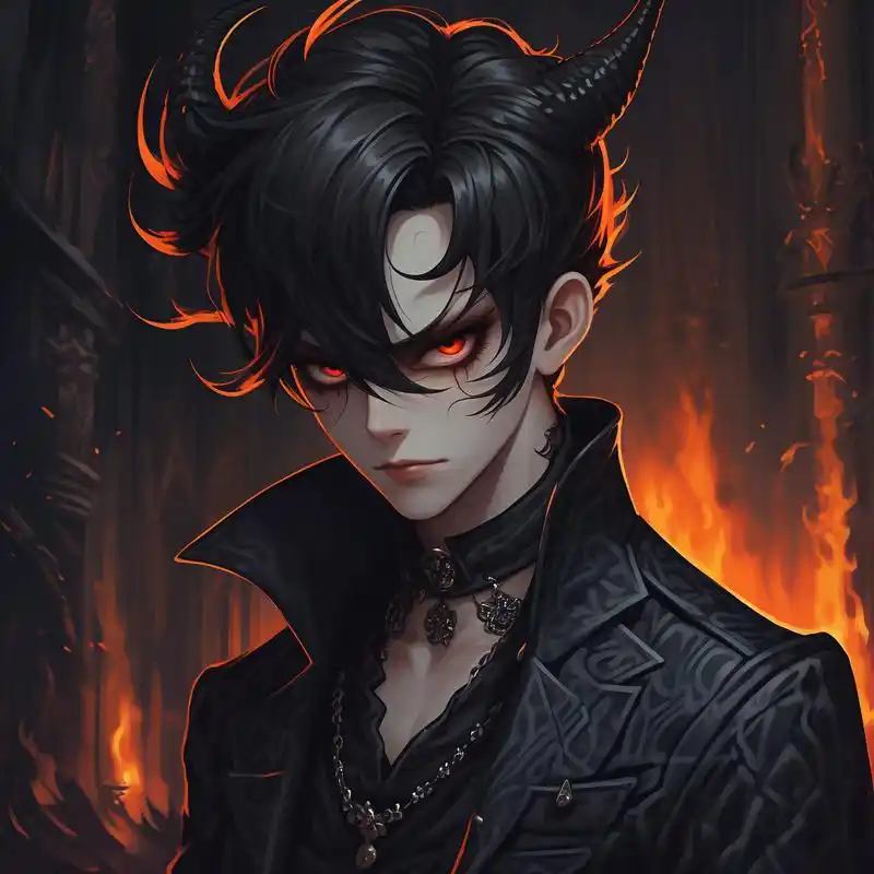 暗黑系头像94男帅气恶魔风