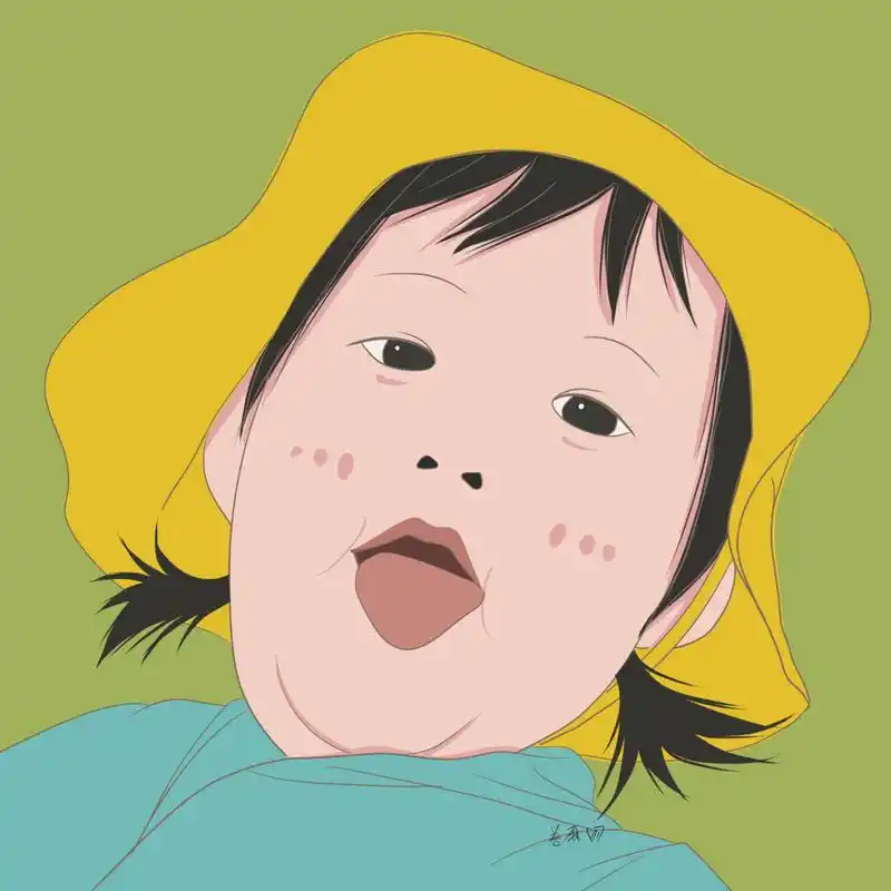 插画 | 头像 | 吐舌头的调皮小女孩 图片92二改92商用92去签名