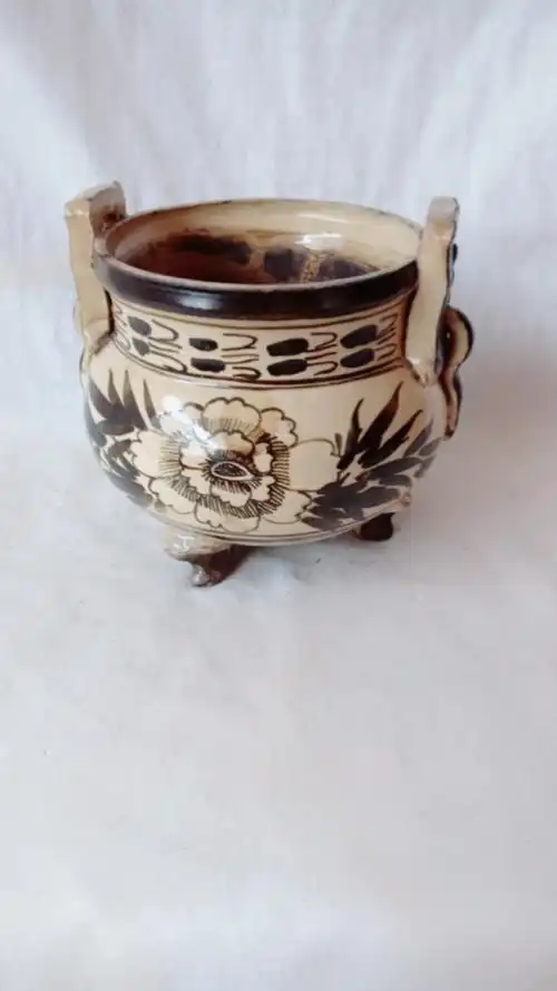 元代磁州窑瓷香炉